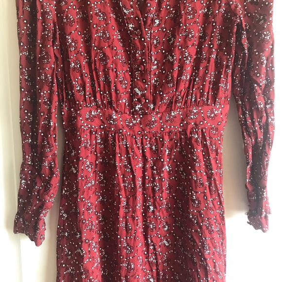 & Other Stories Red Floral Dresw - Picture 3 of 7